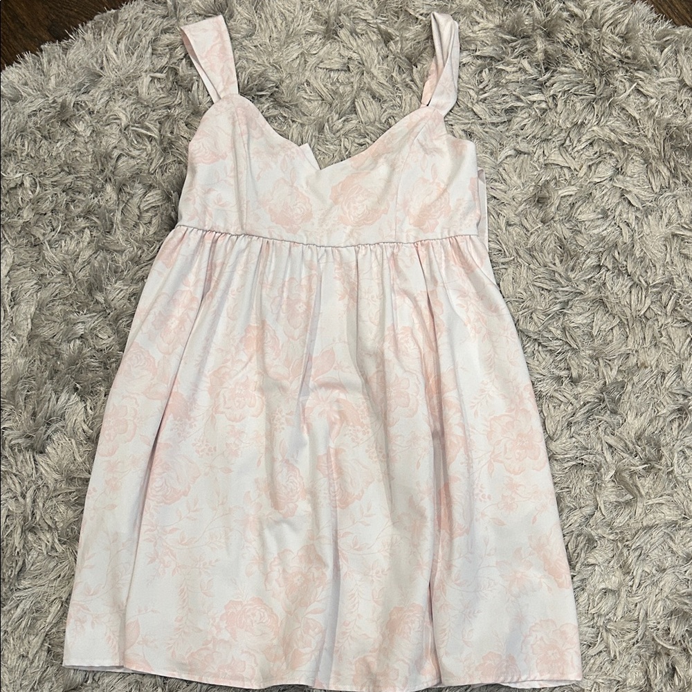 Trixxi Pink and White Mini Dress